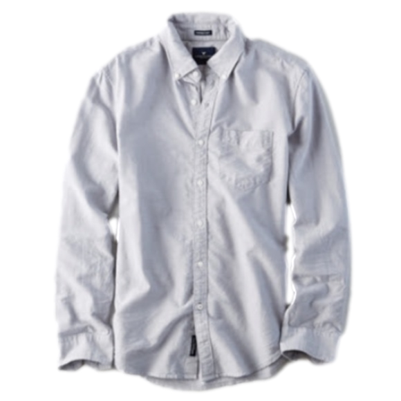 American Eagle Outfitters Shirts Mens American Eagle Gray Oxford